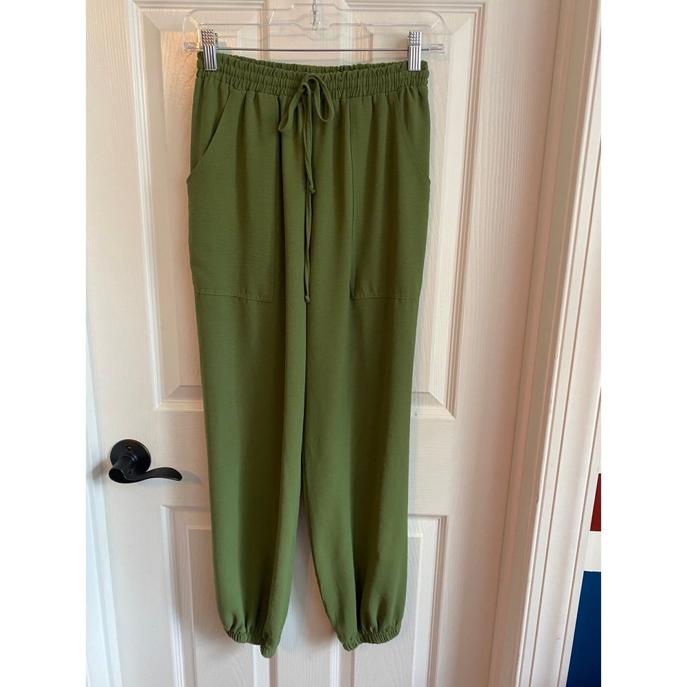 Green Casual Pants